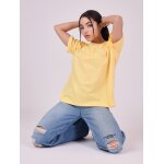 Project x paris t - shirt basic ample logo jaune pastel m