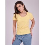 Project x paris t - shirt basic broderie logo ton sur ton jaune pastel xs