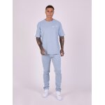 Project x paris t - shirt bicolore style maille bleu clair s