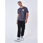 Project x paris t - shirt c?ur bris� anthracite xs