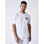 Project x paris t - shirt c?ur bris� gris m�tal s