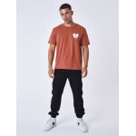 Project x paris t - shirt c?ur bris� terracota / blanc cass� xs