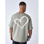Project x paris t - shirt coeur brod� street khaki clair s