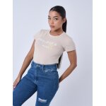 Project x paris t - shirt col rond couleur - beige, taille - s