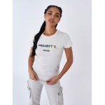 Project x paris t - shirt col rond couleur - greige, taille - s