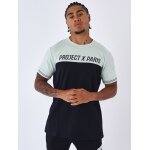 Project x paris t - shirt coloblock couleur - vert d'eau, taille - s