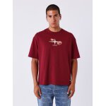 Project x paris t - shirt gothic roses couleur - bordeaux, taille - m