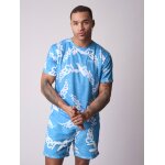 Project x paris t - shirt logo typo marquage graffiti bleu clair s