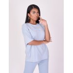 Project x paris t - shirt loose basic bleu clair m