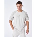 Project x paris t - shirt � manches all over labyrinthe greige s