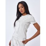 Project x paris t - shirt manches courtes all over c?ur greige s