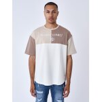 Project x paris t - shirt oversize effet color block beige xs