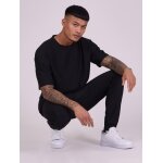 Project x paris t - shirt oversize en mati�re textur� noir s