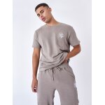 Project x paris t - shirt uni textur taupe s