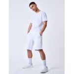 Project x paris short bande logo brod� blanc s