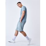 Project x paris short bande logo brod� bleu gris s