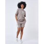 Project x paris short brod fleuri couleur - taupe, taille - l