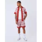 Project x paris short fluide gometrique couleur - rouge, taille - xl