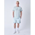 Project x paris short imprim labyrinthe couleur - ice blue, taille - s