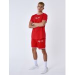 Project x paris short logo brod en relief couleur - rouge, taille - m