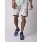 Project x paris short motif camouflage abstrait couleur - vert d'eau, taille - xl
