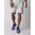 Project x paris short motif camouflage abstrait vert d'eau xl
