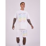 Project x paris short oversize logos arc en ciel blanc cass xl