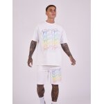 Project x paris short oversize logos arc en ciel couleur - blanc, taille - xl Project x paris short oversize logos arc en ciel couleur - blanc, taille - xl