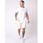 Project x paris short style denim avec empi�cement couture ivoire l