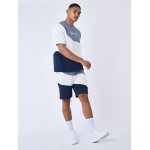 Project x paris short tricolore style maille bleu gris xl