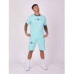 Project x paris short uni avec bande logo aqua p�le xl