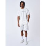 Project x paris short uni avec bande logo couleur - blanc cass - gris fum, taille - s