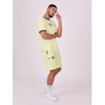 Project x paris short uni avec bande logo couleur - jaune fluo, taille - xl