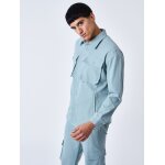 Project x paris surchemise basic � poches bleu brume xl