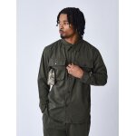 Project x paris surchemise basic � poches olive m