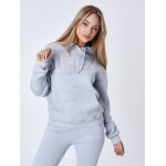 Project x paris sweat  capuche all over signature couleur - bleu glacier, taille - m