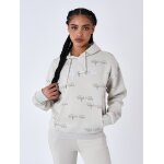 Project x paris sweat � capuche all over signature greige xs