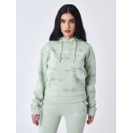 Project x paris sweat � capuche all over signature vert d'eau s