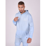 Project x paris sweat  capuche bi - matire couleur - bleu ciel, taille - xl