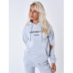 Project x paris sweat  capuche brod couleur - bleu glacier, taille - m