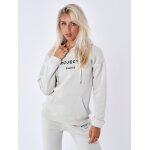 Project x paris sweat  capuche brod couleur - greige, taille - xs