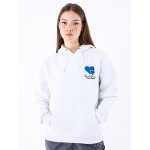 Project x paris sweat  capuche broderie cold hearts couleur - gris chin clair, taille - l