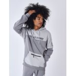 Project x paris sweat  capuche colorblock couleur - gris clair, taille - xl
