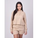 Project x paris sweat � capuche court basic beige l