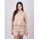 Project x paris sweat  capuche court basic couleur - beige, taille - l