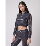 Project x paris sweat capuche enfilable � piping gris fonc� l