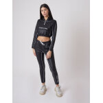 Project x paris sweat capuche enfilable  piping simili cuir couleur - noir, taille - xs
