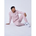 Project x paris sweat � capuche full logo broderie rose pastel m