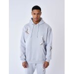 Project x paris sweat � capuche � motif colombes bleu givr� xl