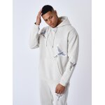 Project x paris sweat � capuche � motif colombes greige s